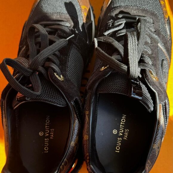 Women's Run Away Sneakers Mesh with Monogram Canvas and Suede - Picture 5 of 8